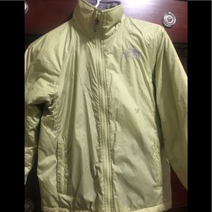 North Face Women’s pistachio green nylon jacket